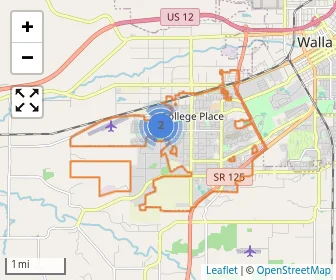 Area schools map